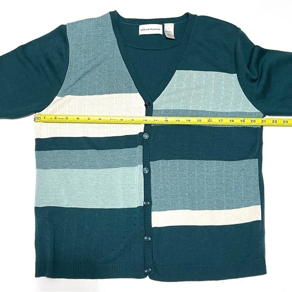 Alfred Dunner Woman Abstract Cardigan Sweater Size XL - Picture 11 of 14